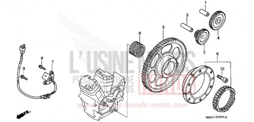 GENERATEUR D'IMPULSIONS/ EMBRAYAGE DE DEMARRAGE VT750CW de 1998